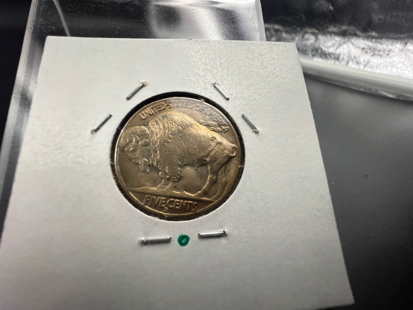 1936 D 5c Buffalo Indian head nickel coin XF / AU Some Toning