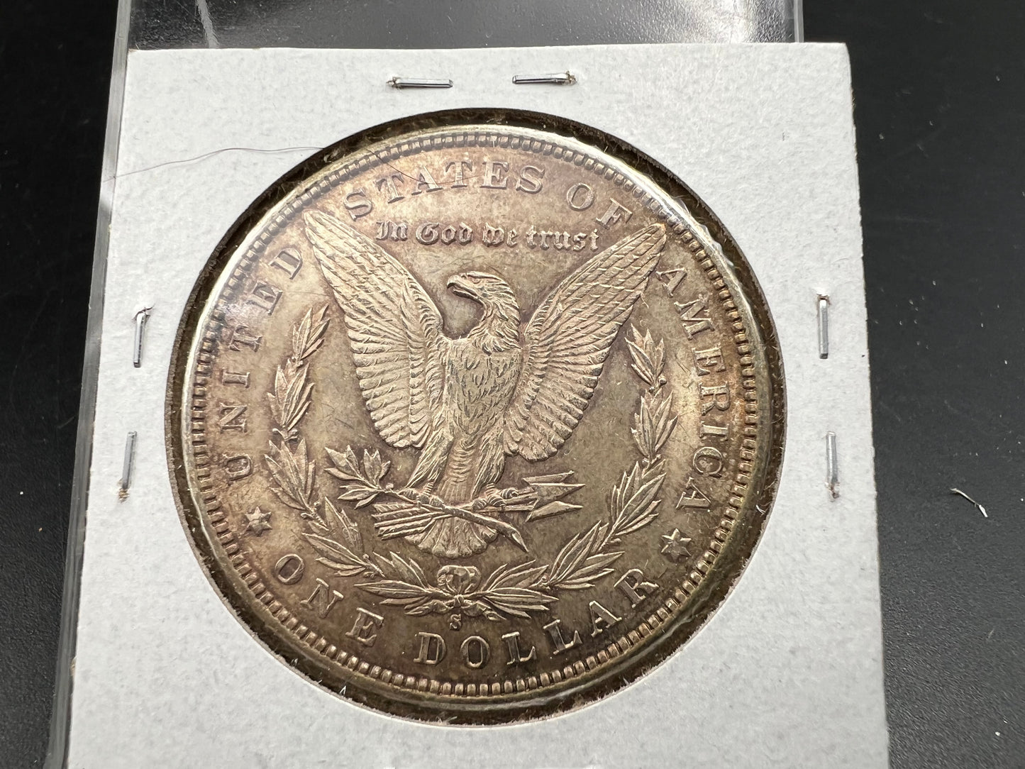 1880 S $1 Morgan Silver Dollar Coin BU UNC Nice Toning Toner