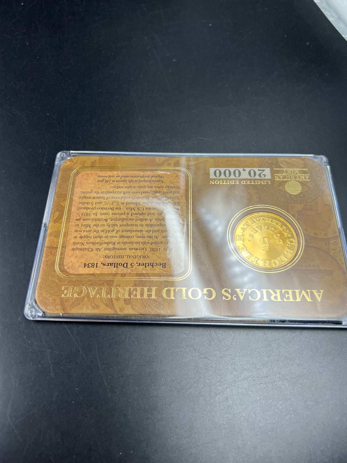 Fantasy Tribute Coin 1848 $2.5 Quarter Eagle Liberty Head - neat toning - no previous metals