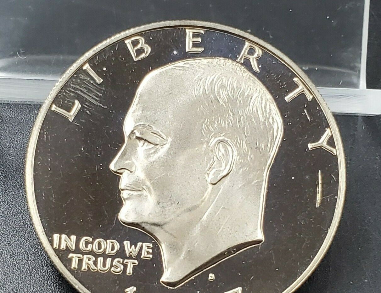 1976 S $1 Ike Eisenhower Dollar Coin Proof  Copper-Nickel Clad Variety 1