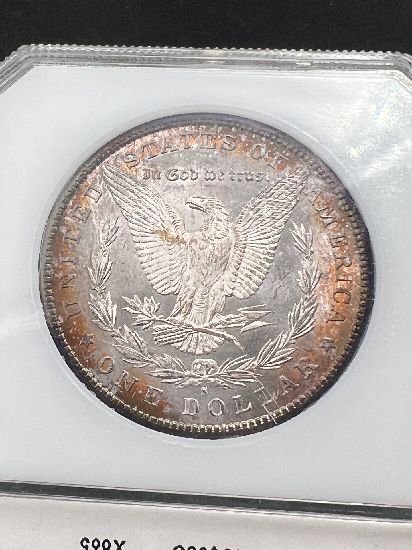 1880 S $1 Morgan Silver Dollar Coin PQ INCREADIBLE TONER Proof Like Obverse PCI MS64