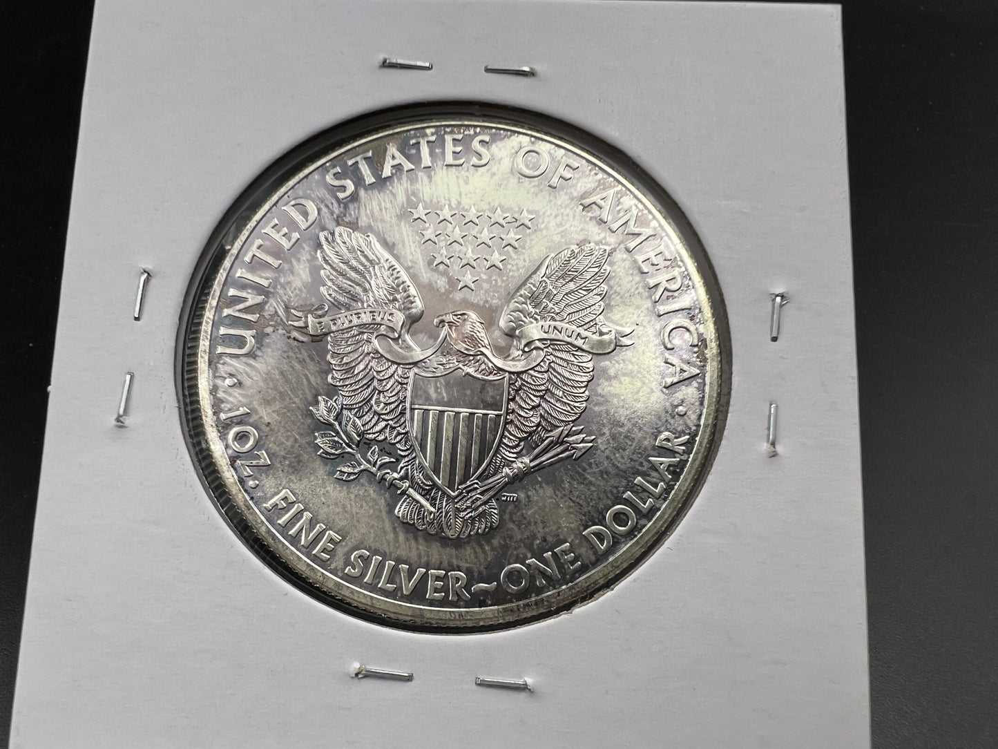 2011 1 oz ASE American Silver Eagle Coin .999 GEM BU Neat Dark Toning Toner