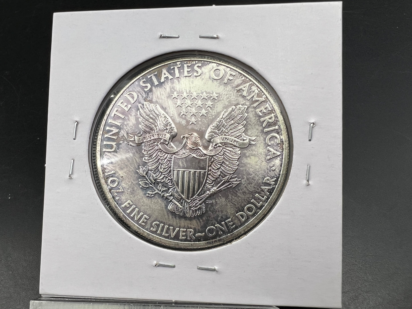 2011 1 oz ASE American Silver Eagle Coin .999 GEM BU Neat Dark Toning Toner