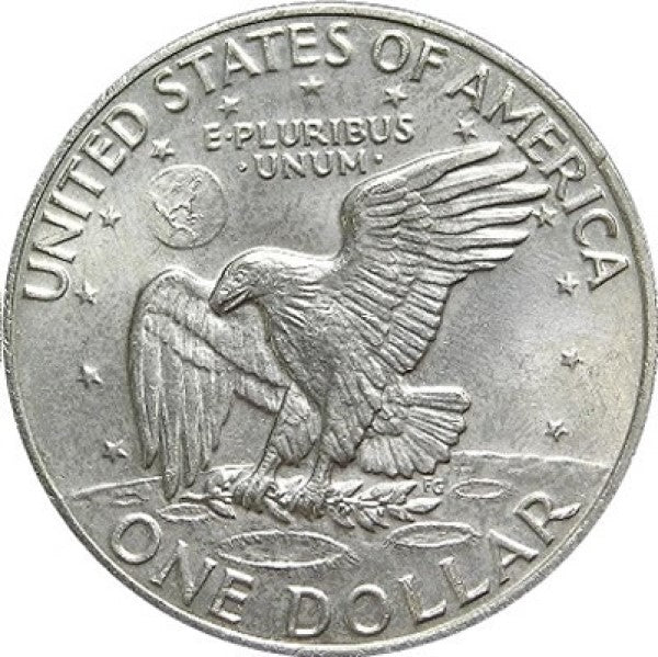 1973 D $1 Copper-Nickel Clad Ike Eisenhower Dollar Coin