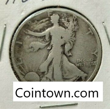 1937 50C Liberty Walking Silver Half Dollar Single Coin