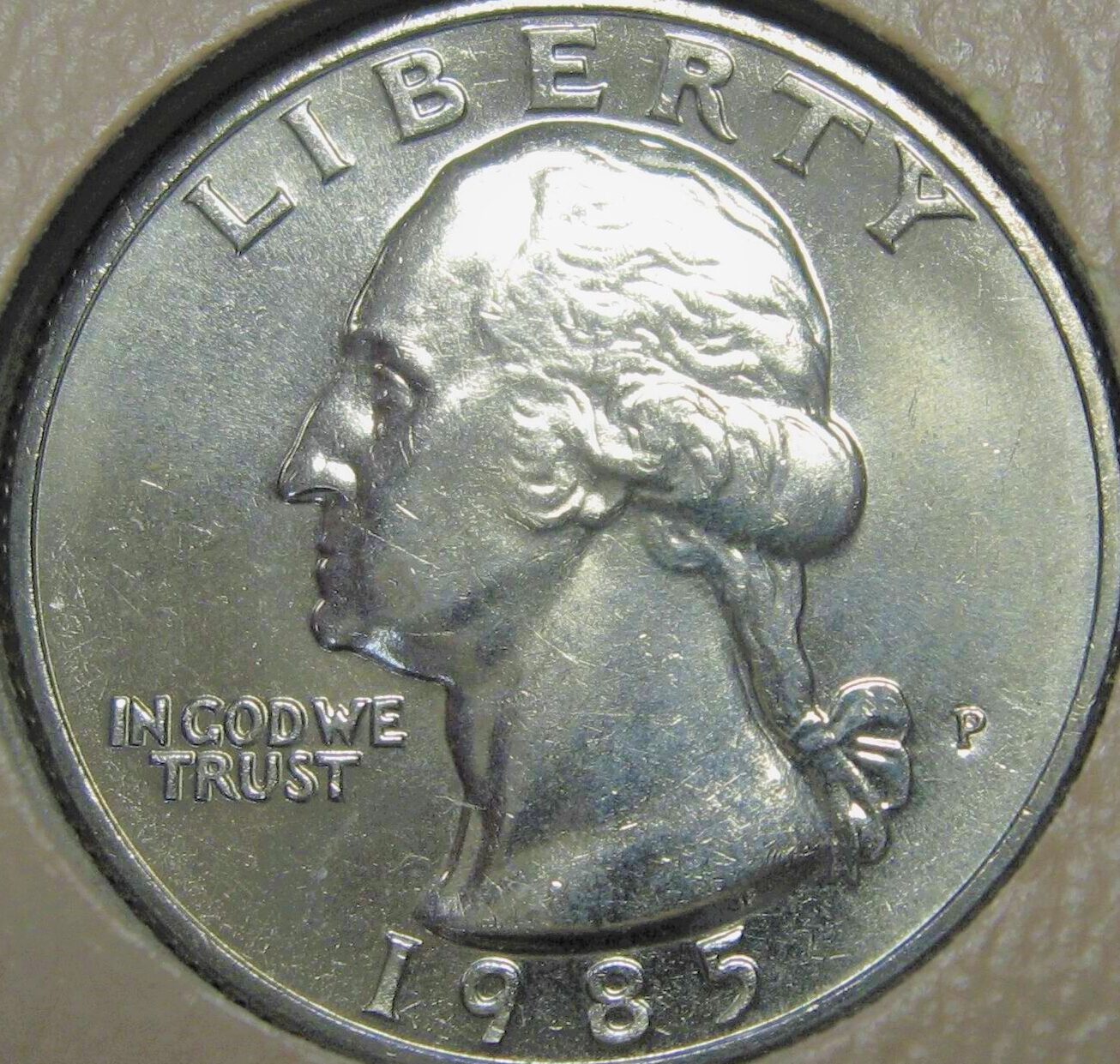 1985 P 25C Washington Quarter Clad Single Coin BU UNC