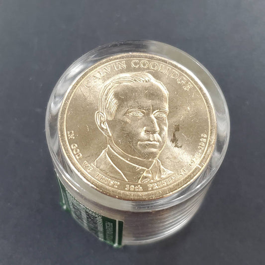 2014 P Calvin Coolidge Presidential 12 Dollars Roll Presidential Dollar Coins (Sealed Tube)