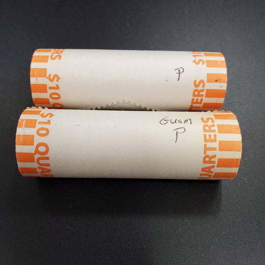 1 Unopened Bank Uncirculated Roll 2019 P War In Pacific National Park,  GUAM " America the Beautiful " Quarters OBW