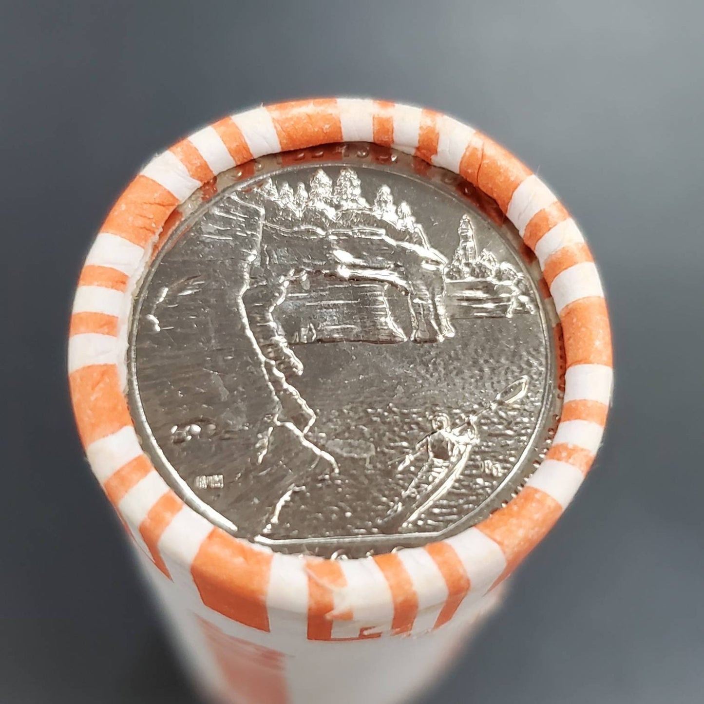 1 Unopened Bank Uncirculated Roll 2018 D Apostle Islands Lakeshore National Park (Wisconsin) " America the Beautiful " Quarters OBW