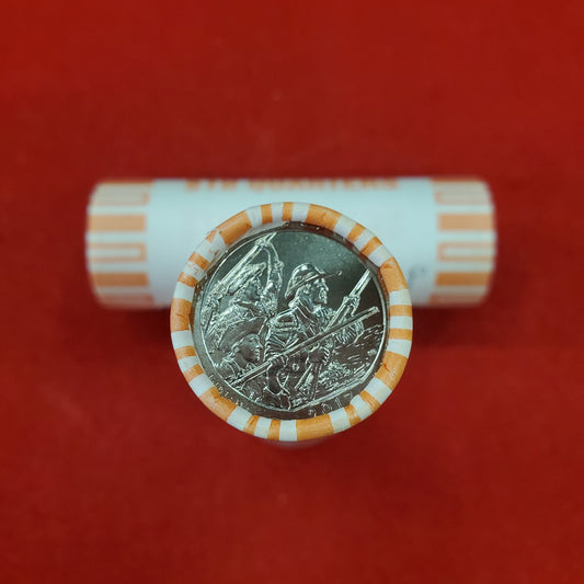 1 Unopened Bank Uncirculated Roll 2017 P George Rogers Clark National Park (IN) " America the Beautiful " Quarters OBW