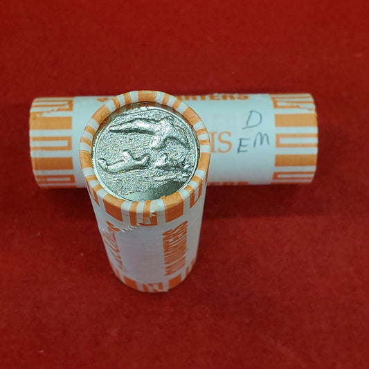 1 Unopened Bank Uncirculated Roll 2017 D Effigy Mounds Iowa" America the Beautiful " Quarters OBW