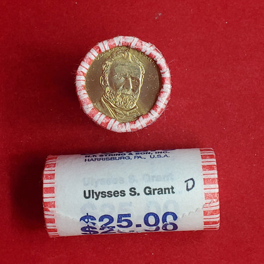 2011 D Ulysses S. Grant Presidential Dollar Roll of 25 Coins Uncirculated Unopened
