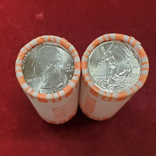 1 Unopened Bank Uncirculated Roll 2016 P Fort Moultrie, SC " America the Beautiful " Quarters OBW