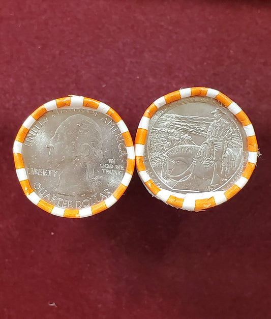 1 Unopened Bank Uncirculated Roll 2016 P Theodore Roosevelt- North Dakota" America the Beautiful " Quarters OBW