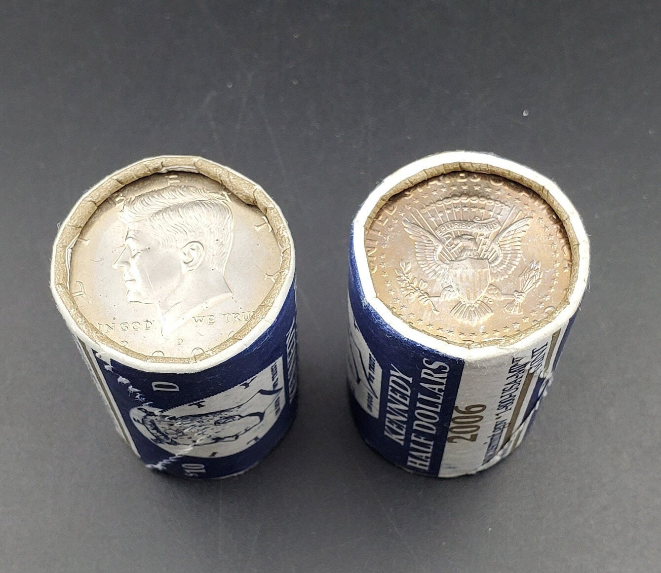 1 Unopened 2006 D 20 coin Kennedy 50c Half Dollar Clad Coin OWB Bank Roll