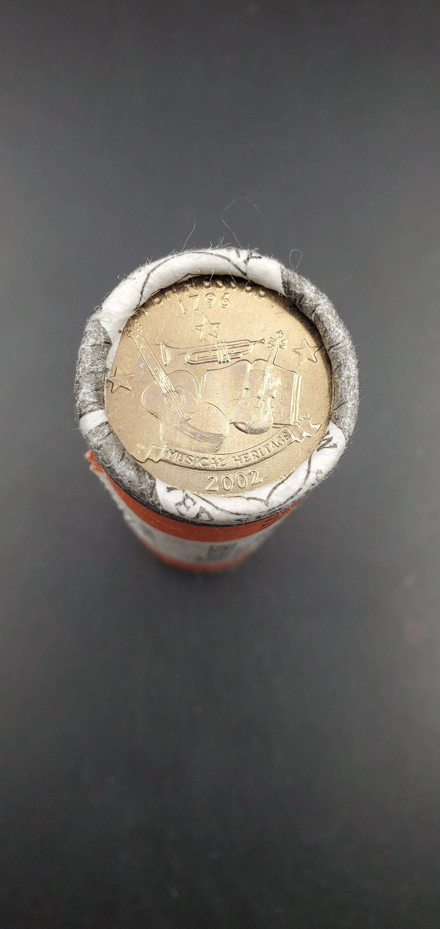 1 Unopened US Mint WRAPPER Uncirculated Roll 2002 P Tennessee Statehood Quarters OBW 40 coins