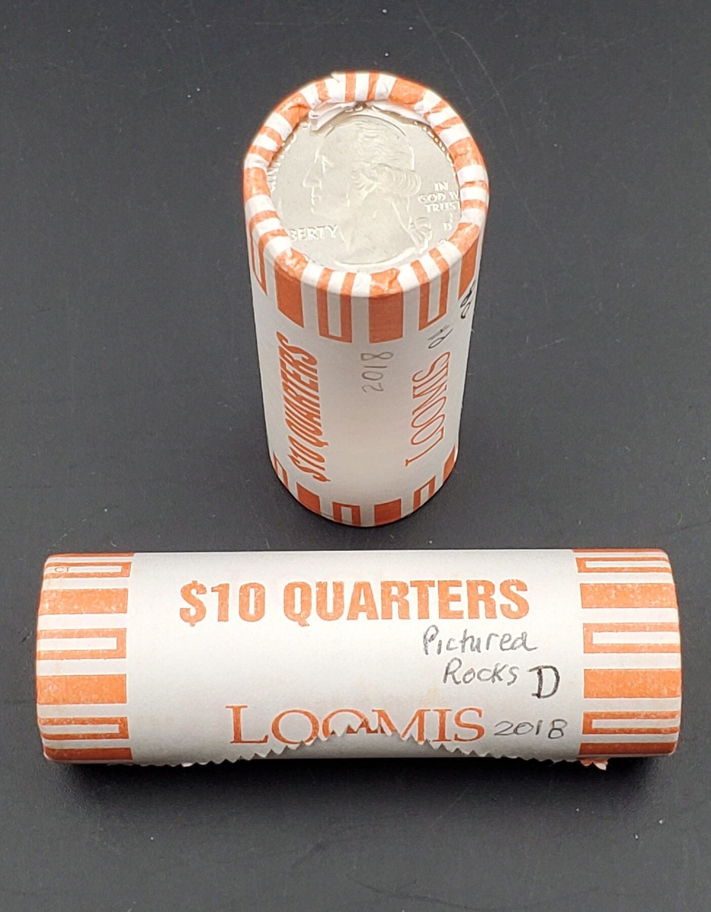 1 Unopened Bank Uncirculated Roll 2018 D Pictured Rocks National Lakeshore Park (Michigan)" America the Beautiful " Quarters OBW