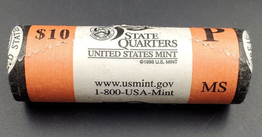 1 Unopened US Mint Uncirculated Roll 2002 P Mississippi Statehood Quarters OBW 40 coins