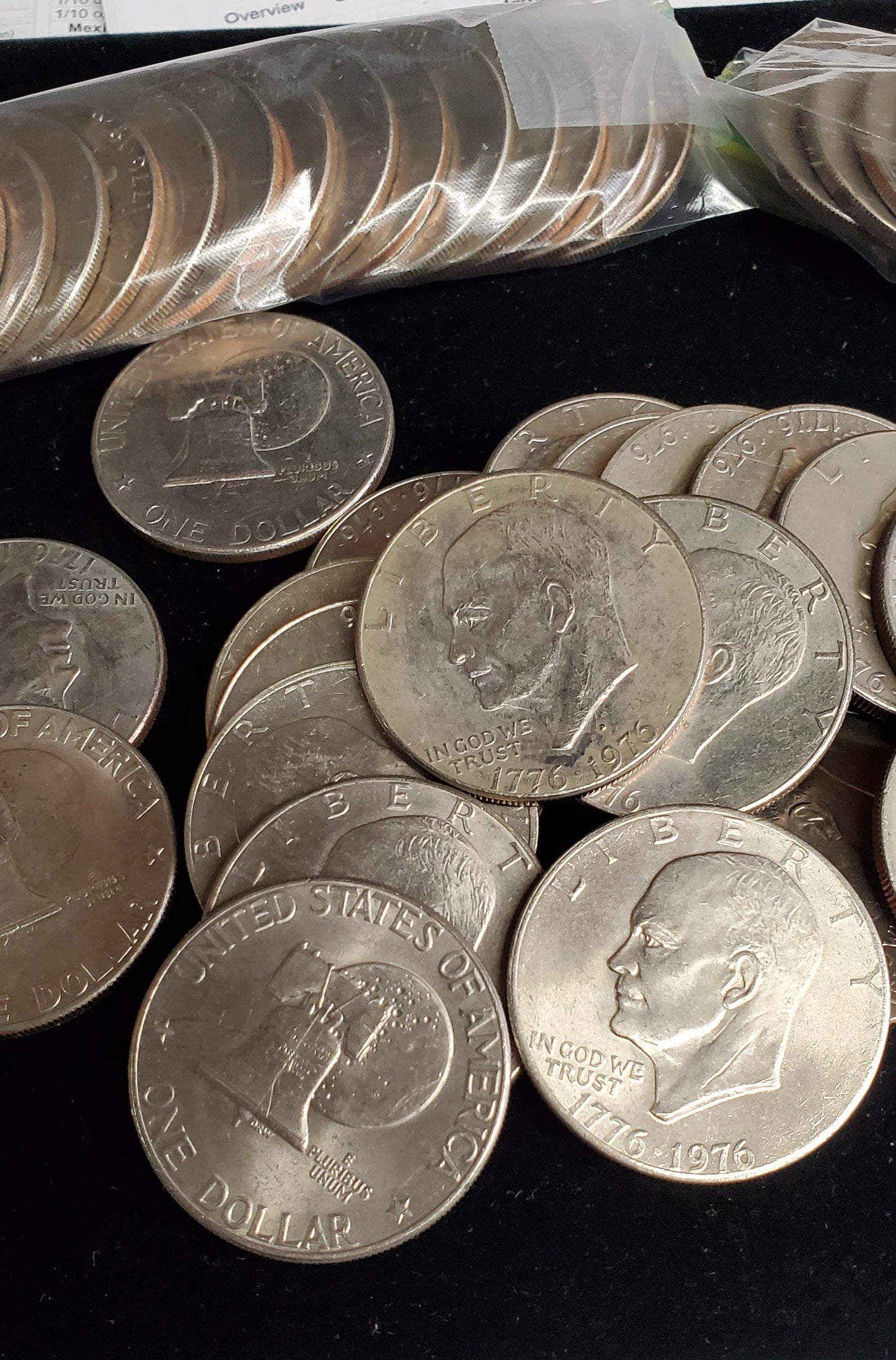 1976 Bicentennial Roll Lot of 20 Ike Eisenhower Clad dollars Choice Circulated