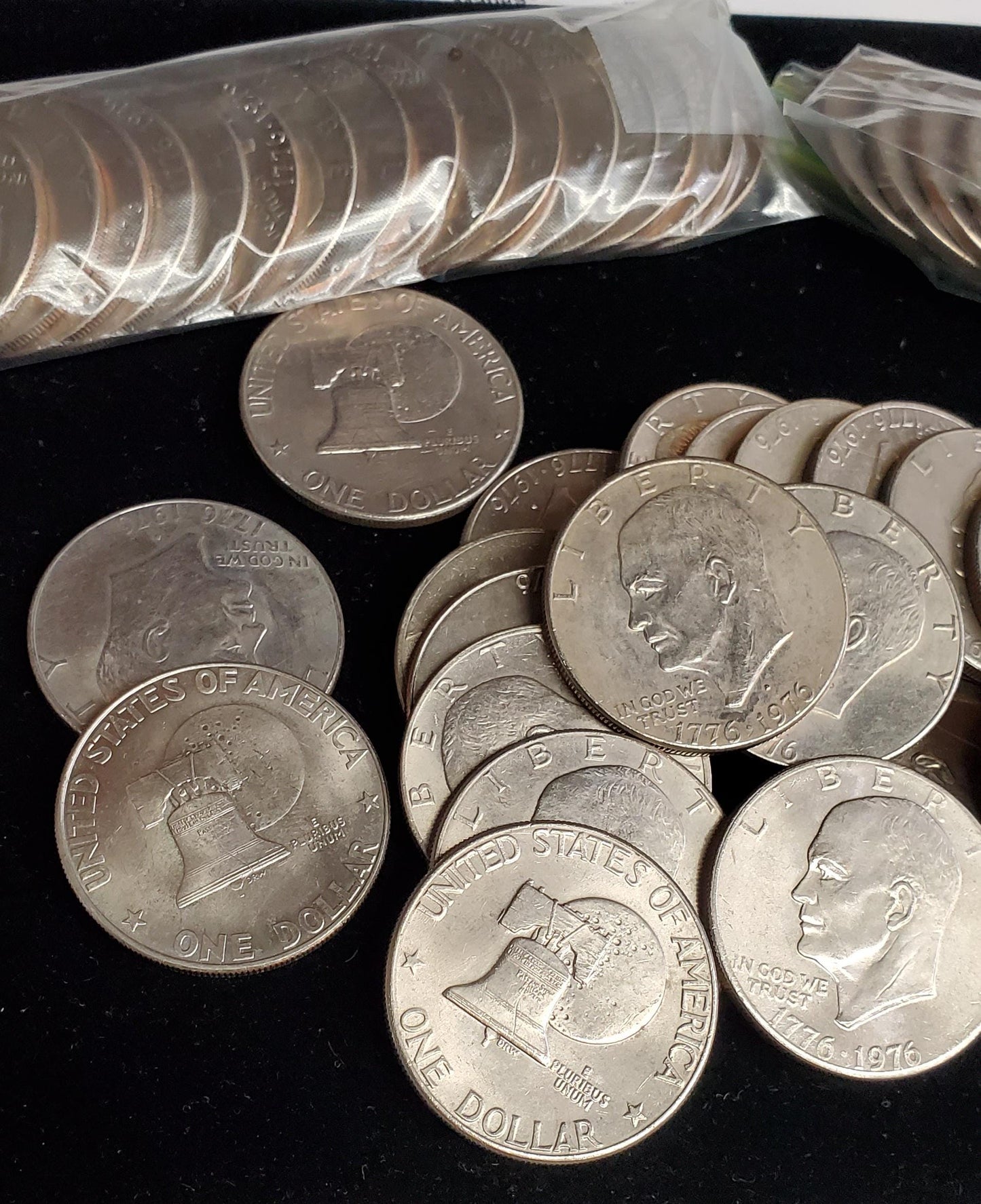 1976 Bicentennial Roll Lot of 20 Ike Eisenhower Clad dollars Choice Circulated