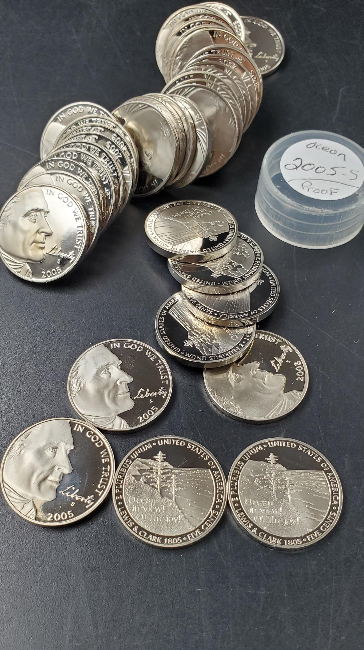 2005 S Proof Jefferson Nickel Roll 40 Ocean View Coins Uncirculated