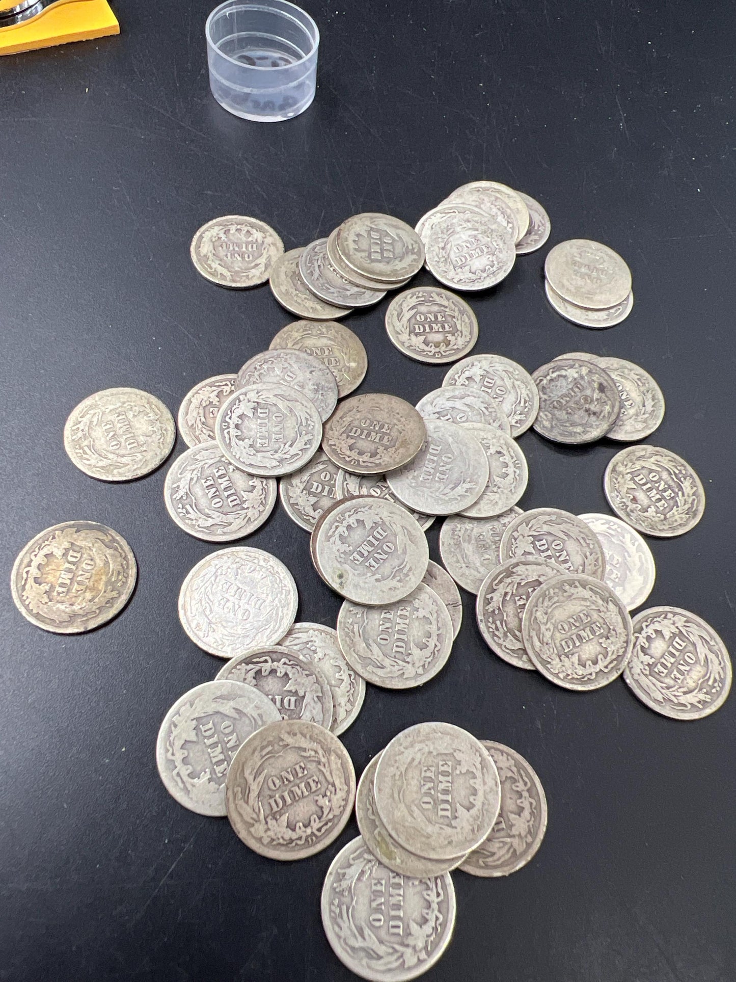 50 Coin Roll Barber 90% Silver Dime 50 Dimes Coins AG - Very Circulated Conditions SKU#et1