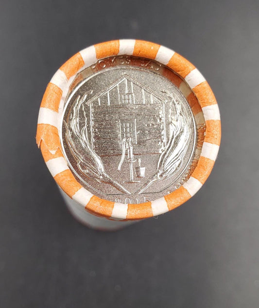 1 Unopened Bank Uncirculated Roll 2015 D Homestead (Nebraska) " America the Beautiful " Quarters OBW