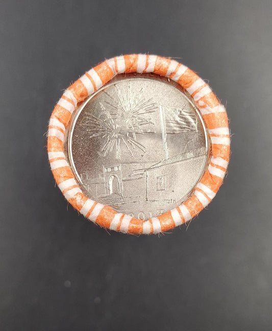 1 Unopened Bank Uncirculated Roll 2013 P Fort Mc Henry (MD) " America the Beautiful " Quarters OBW