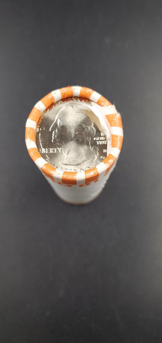 1 Unopened Bank Uncirculated Roll 2015 D Bombay Hook (Delaware) " America the Beautiful " Quarters OBW]