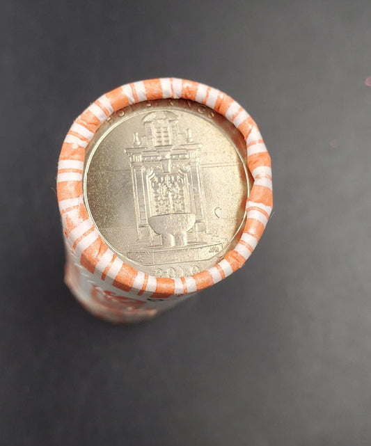 1 Unopened Bank Uncirculated Roll 2010 P Hot Springs (Arkansas) " America the Beautiful " Quarters OBW