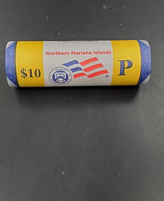 1 Unopened US Mint Wrapper Uncirculated Roll 2009 P Northern Mariana Islands US Territory State Quarters 40 coins