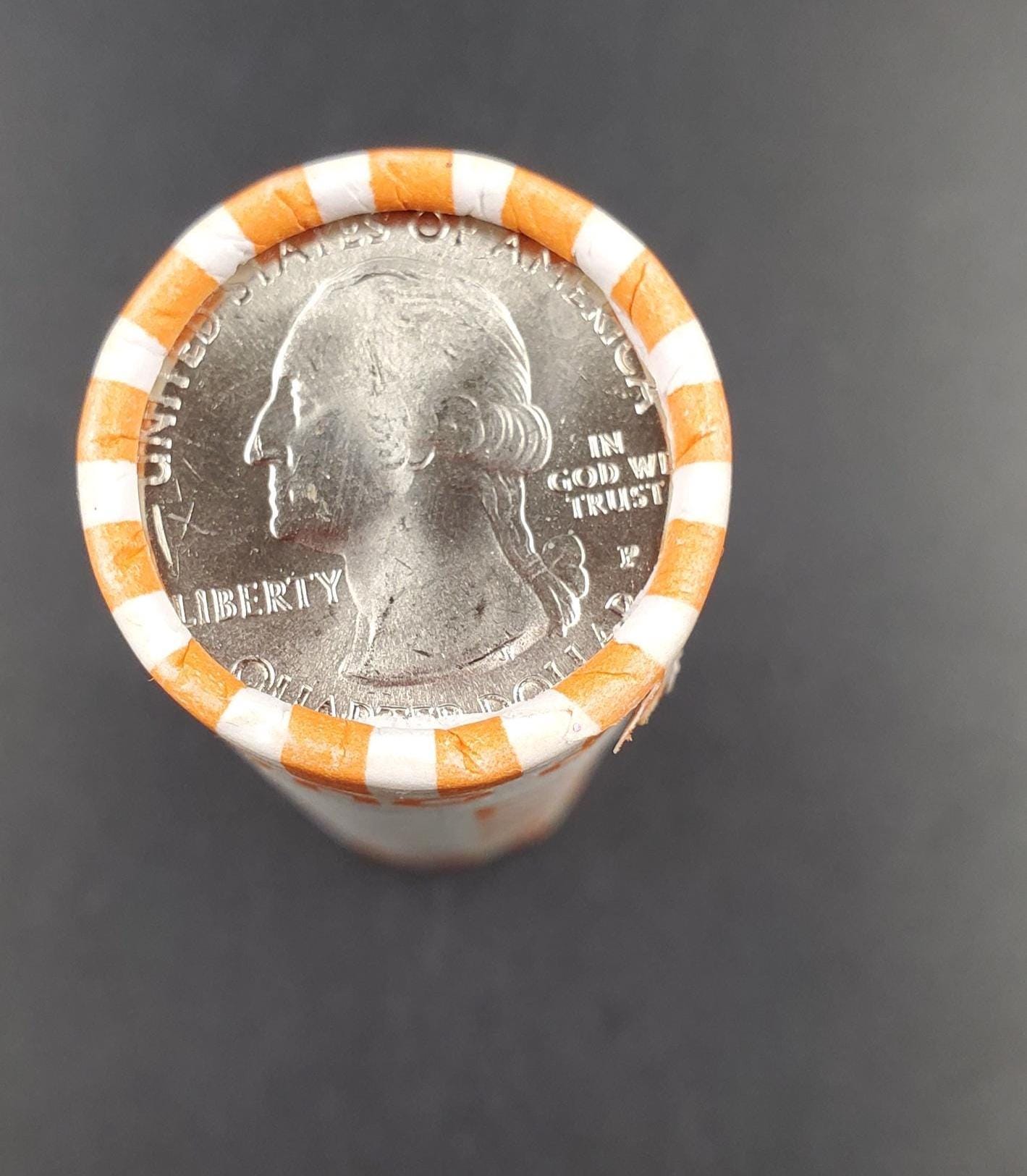 1 Unopened Bank Uncirculated Roll 2015 P Bombay Hook (Delaware) " America the Beautiful " Quarters OBW]