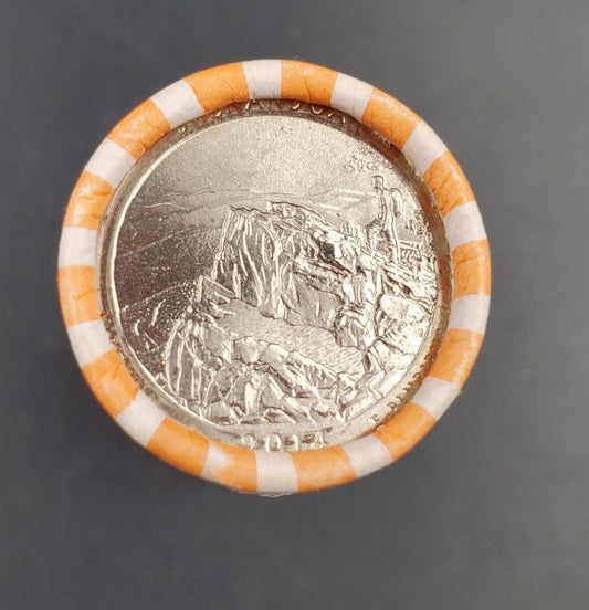 1 Unopened Bank Uncirculated Roll 2014 D Shenandoah  (Virginia)" America the Beautiful " Quarters OBW