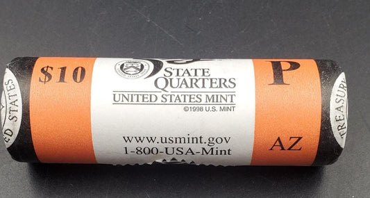 1 Unopened US Mint Uncirculated Roll 2008 P Arizona Statehood Quarters OBW 40 coins