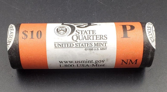 1 Unopened US Mint Uncirculated Roll 2008 P New Mexico Statehood Quarters OBW 40 coins