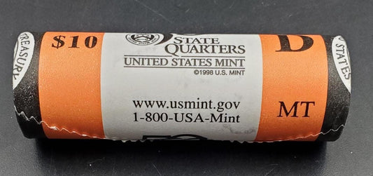 1 Unopened US Mint Uncirculated Roll 2007 D Montana Statehood Quarters OBW 40 coins