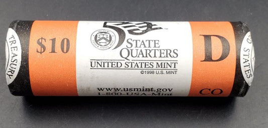 1 Unopened US Mint Uncirculated Roll 2006 D Colorado Statehood Quarters OBW 40 coins