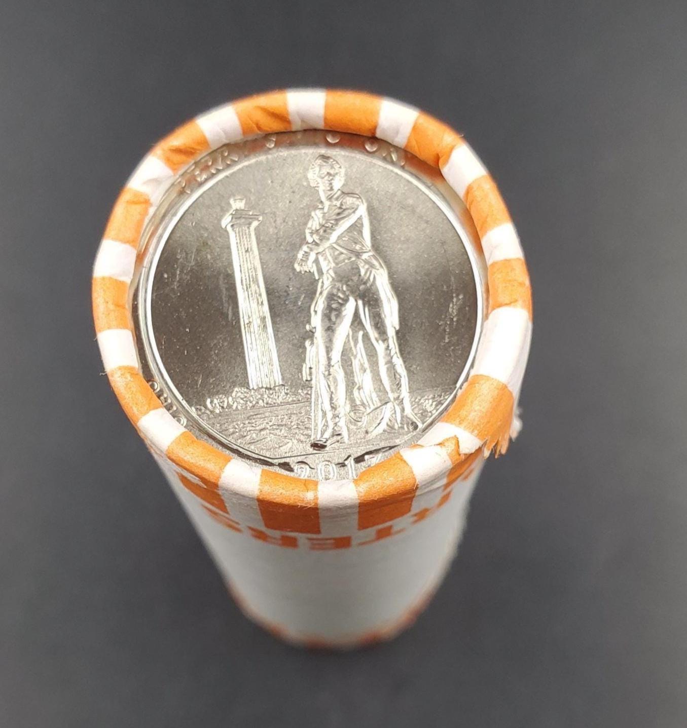 1 Unopened Bank Uncirculated Roll 2013 D Perry's Victory Park (OH) " America the Beautiful " Quarters OBW