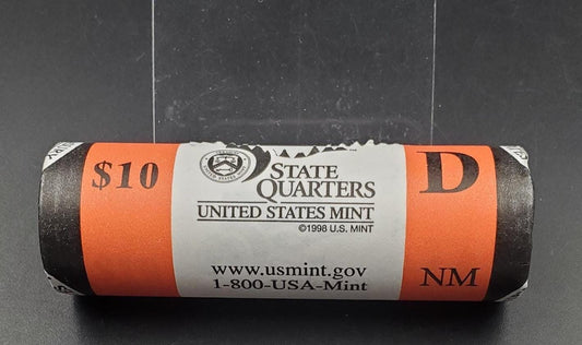 1 Unopened US Mint Uncirculated Roll 2008 D New Mexico Statehood Quarters OBW 40 coins