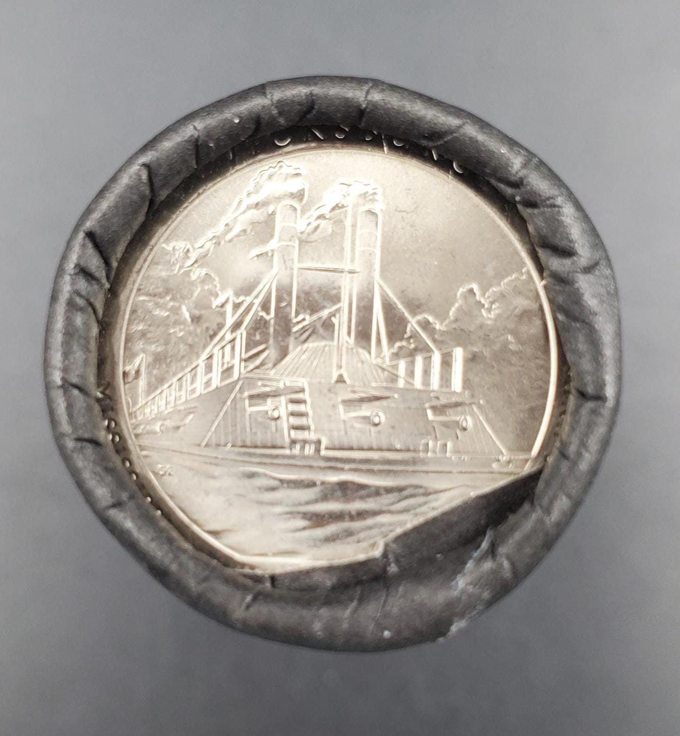 1 Unopened US Mint Roll 2011 D Vicksburg Nat. Military Park (MS) " America the Beautiful " Quarters OBW