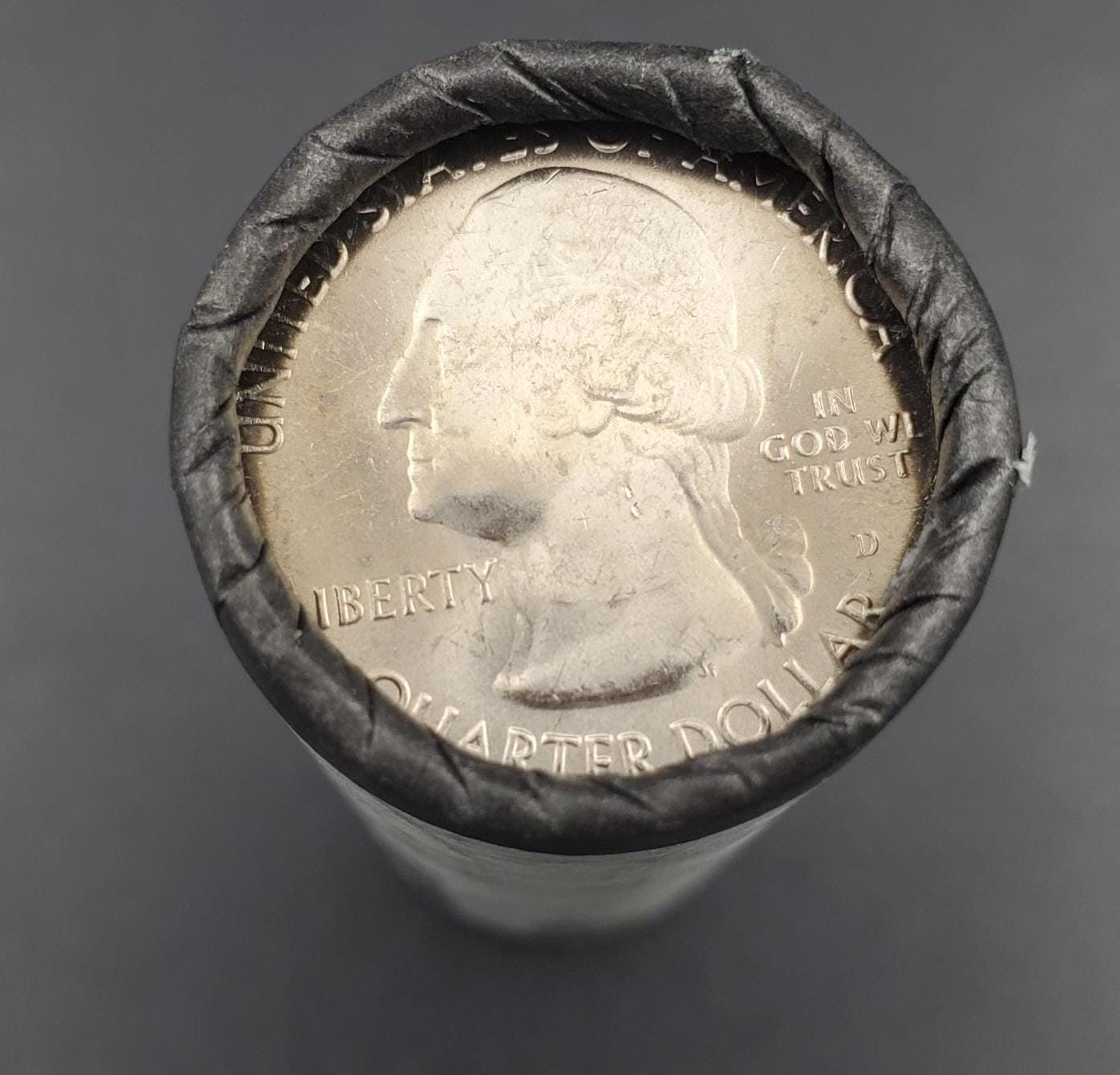 1 Unopened US Mint Roll 2011 D Vicksburg Nat. Military Park (MS) " America the Beautiful " Quarters OBW