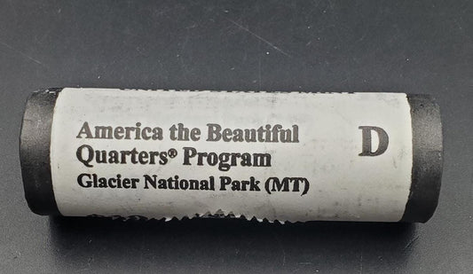 1 US Mint Roll 2011 D Glacier Nat. Park (MT)" America the Beautiful " Quarters OBW