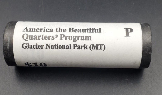 1 US Mint Roll 2011 P Glacier Nat. Park (MT)" America the Beautiful " Quarters OBW