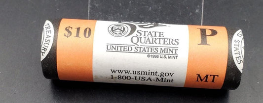 1 Unopened US Mint Uncirculated Roll 2007 P Montana Statehood Quarters OBW 40 coins