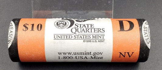1 Unopened US Mint Uncirculated Roll 2006 D Nevada Statehood Quarters OBW 40 coins