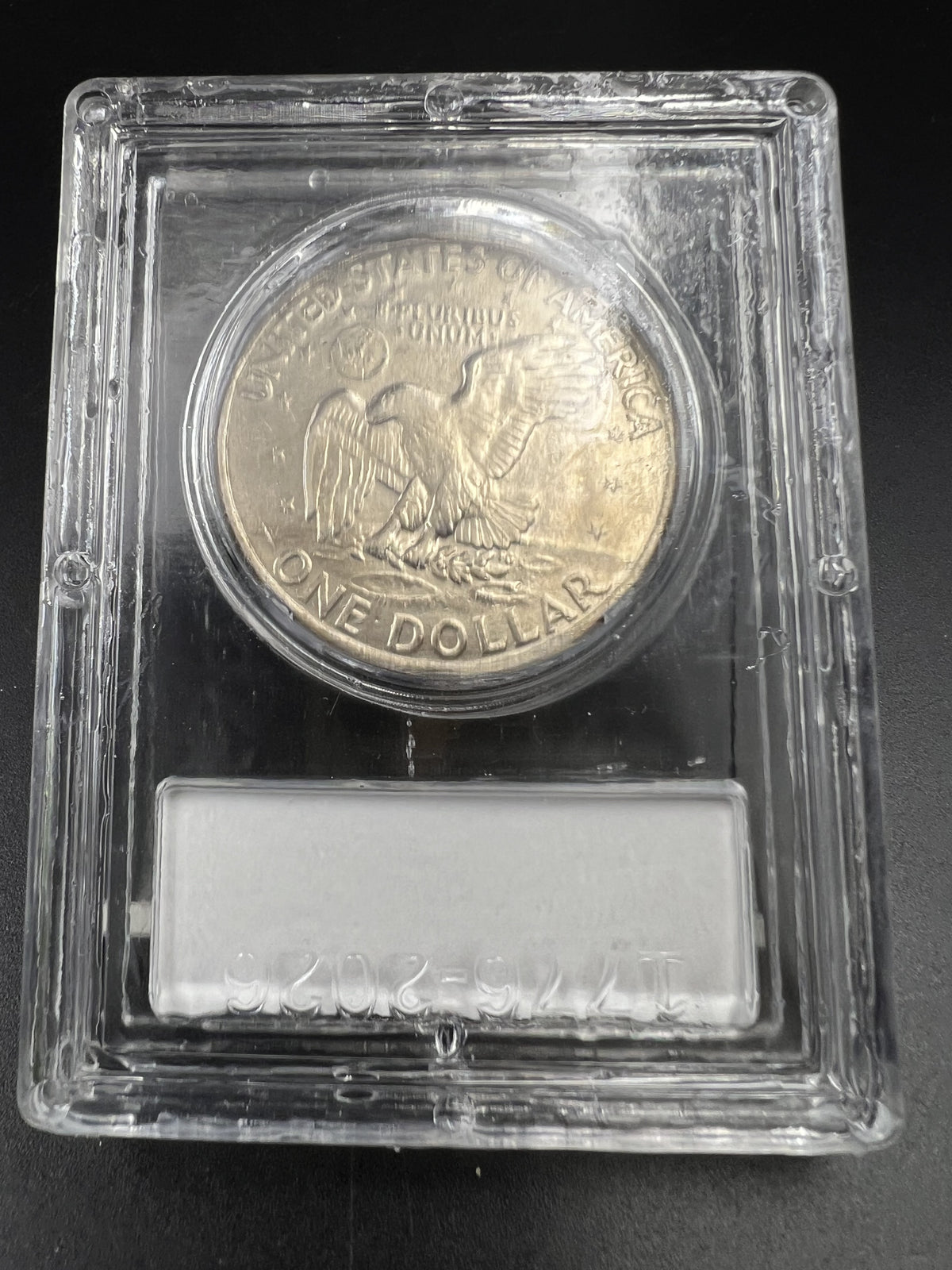 1971 D $1 Ike Eisenhower Dollar Coin CLCC BU Robinson's Cointown Sample Slab #25