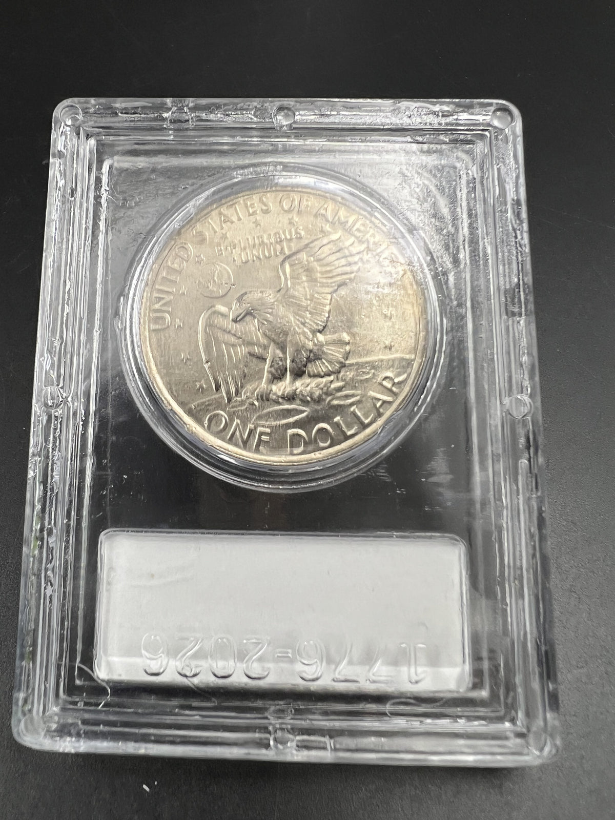 1971 D $1 Ike Eisenhower Dollar Coin CLCC Robinson's Cointown Sample Slab #29