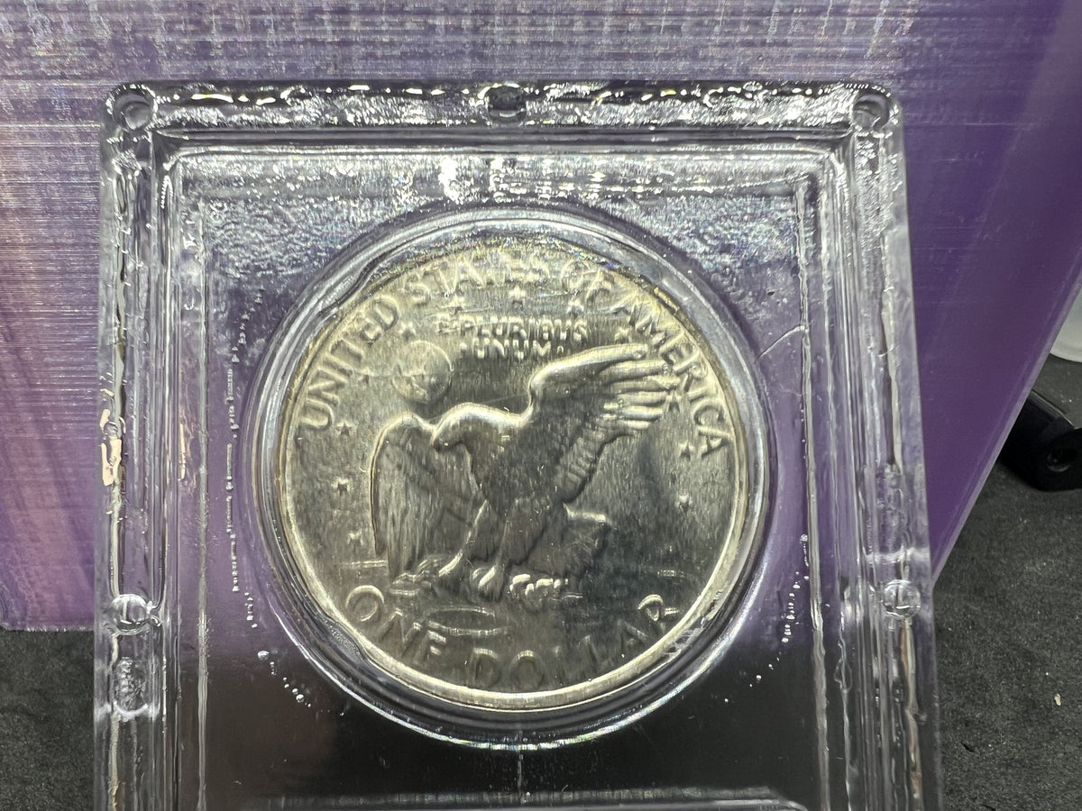 1971 D $1 Ike Eisenhower Dollar Coin CLCC Robinson's Cointown Sample Slab #30