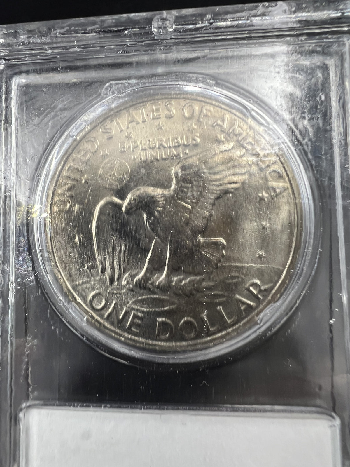 1971 D $1 Ike Eisenhower Dollar Coin CLCC Robinson's Cointown Sample Slab #31
