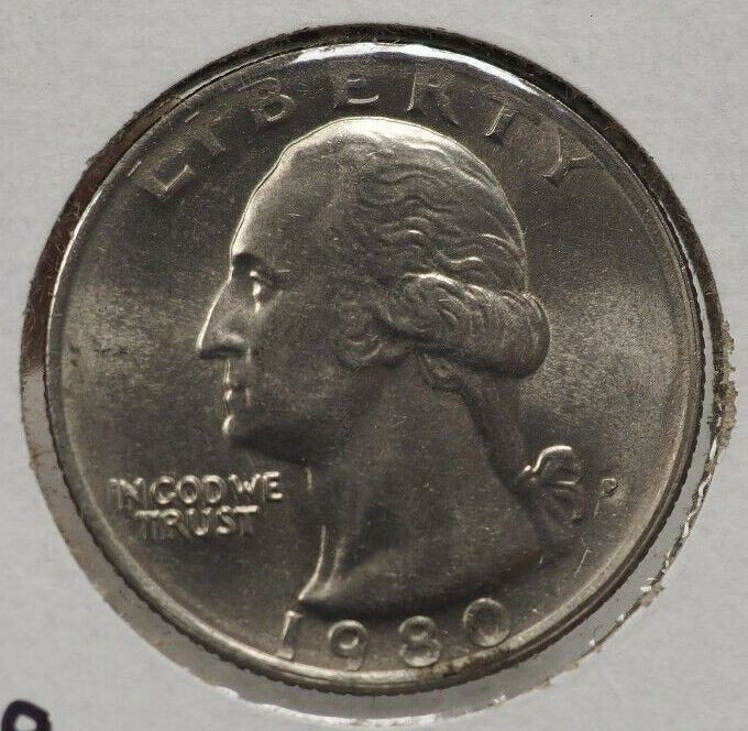 1980 P 25C Washington Quarter Clad Single Coin BU UNC